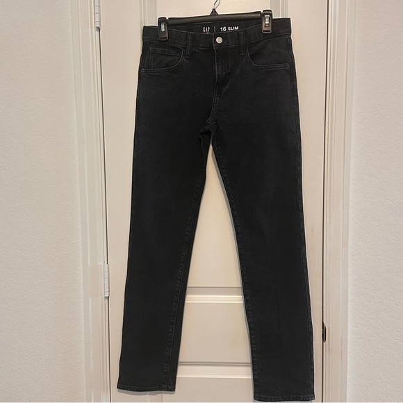 GAP Other - Gap Kids Black Denim Slim Fit Jeans Size 16